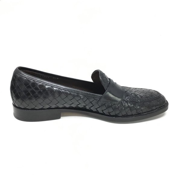 Bragano Cole Haan Loafers Shoes Sz 9.5 Black Woven main image 5